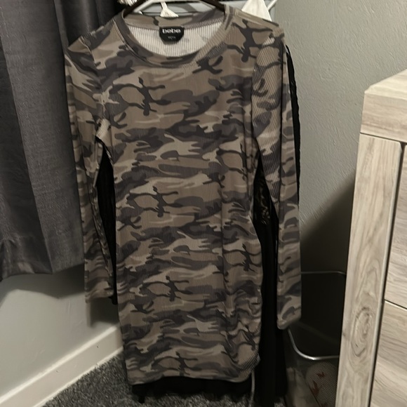 Bebe dress, cotton new, I wore it in me time, sting tie, at the side up and down - Picture 2 of 4